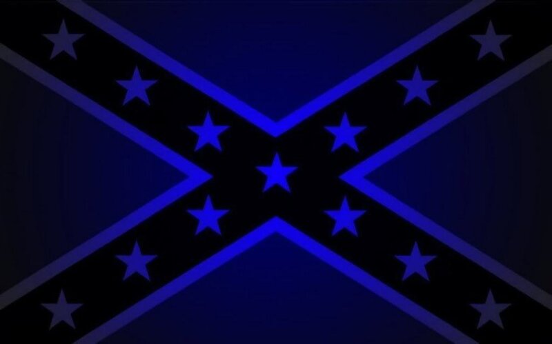 Confederate Battle Flag — Blue