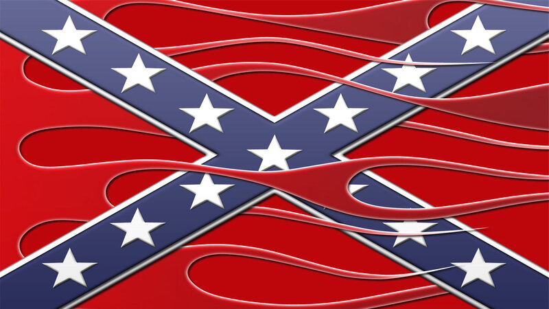 Confederate Flag Design — Red, Bold