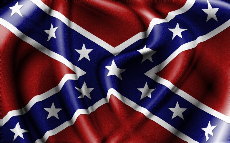 Confederate Flag — Red, Dramatic