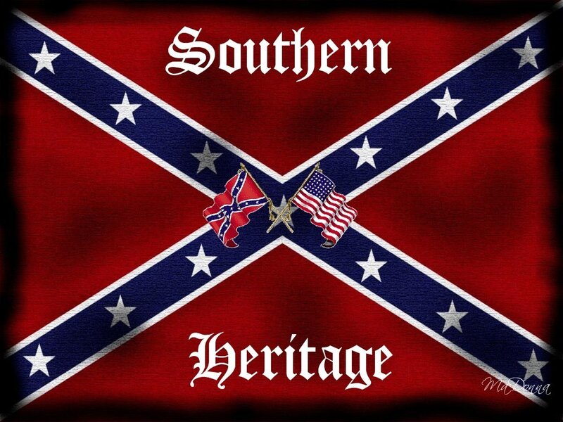 Confederate Flag with Text