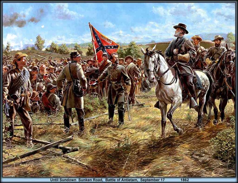 Confederate Soldiers on Battlefield