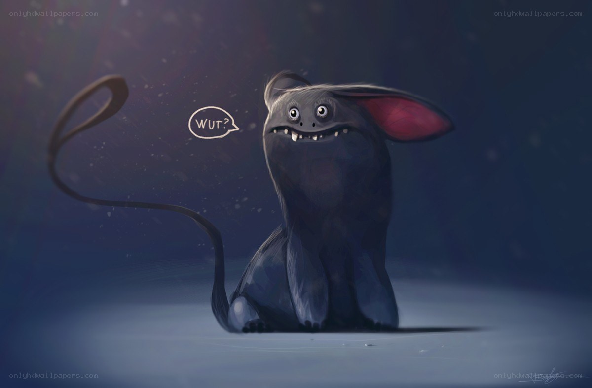 confused dark creature