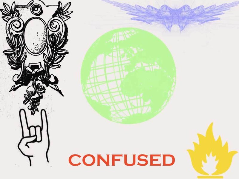 confused hand gesture with globe