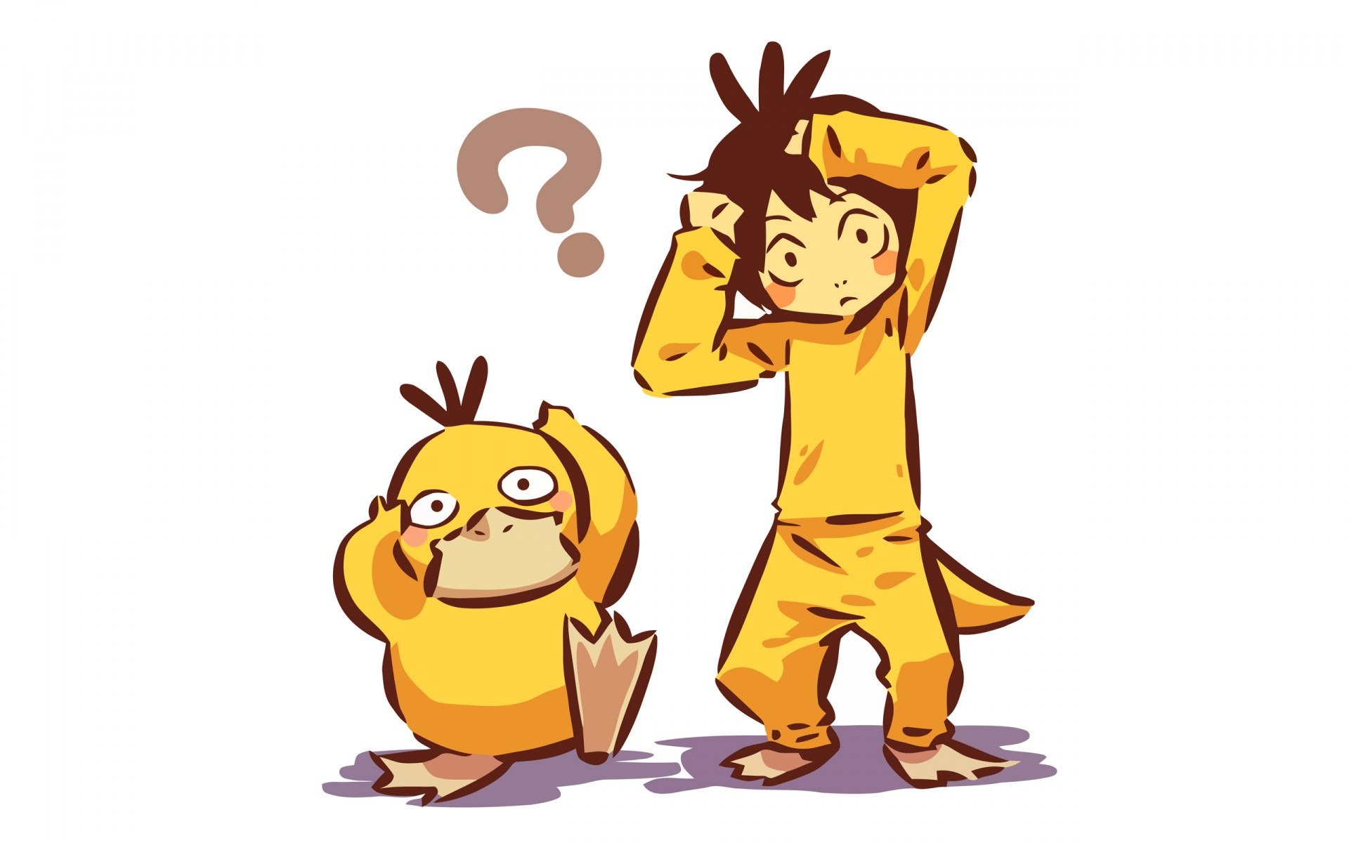 Confused person and Psyduck