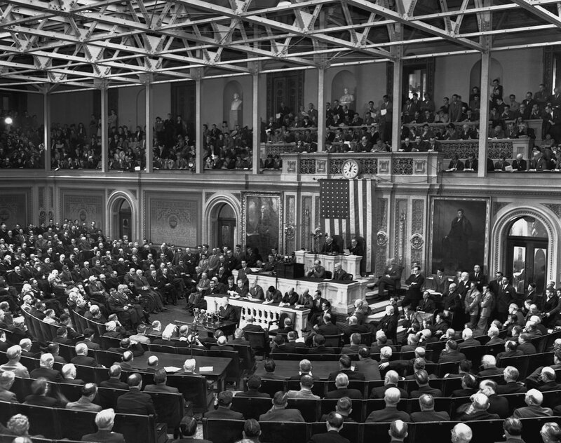 Congressional hearing in session