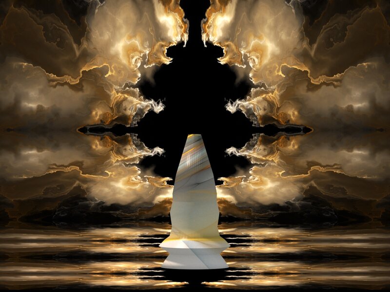 Conical Sculpture in Water