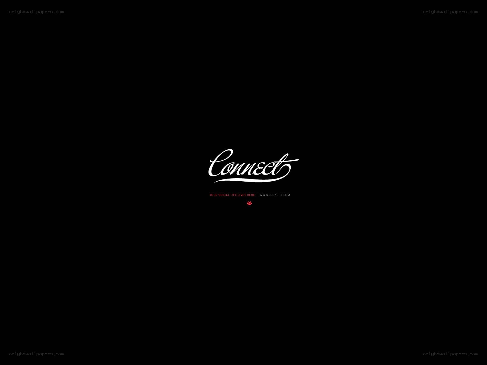 Connect logo on black background