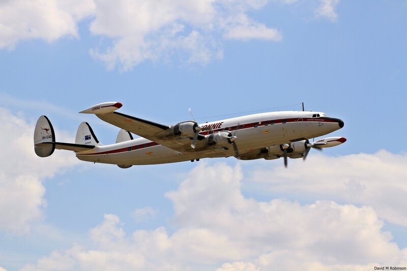Connie Aircraft in Flight