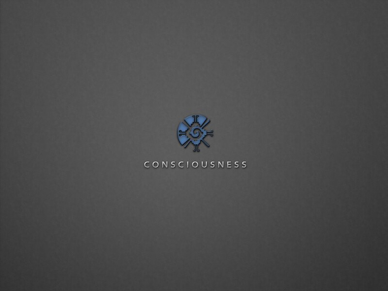 Consciousness logo on dark background