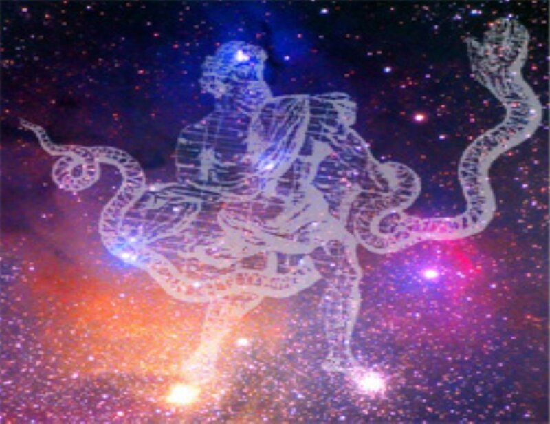 Constellation Figure with Snakes