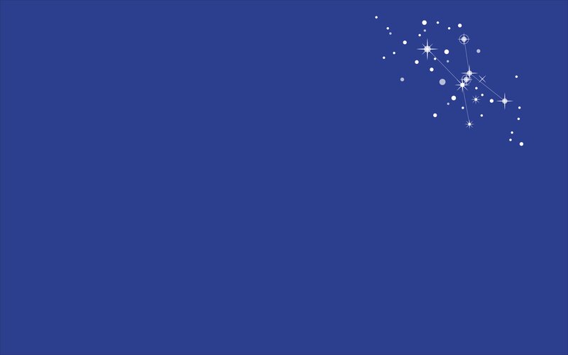 Constellation in Night Sky — Blue, Serene