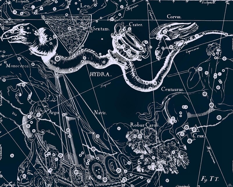Constellation Map — Black