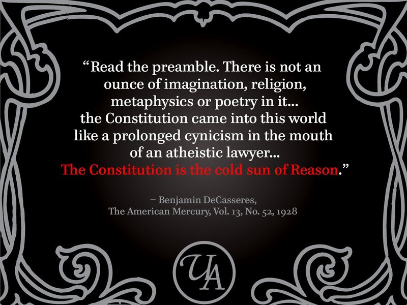 Constitution quote by DeCasseres