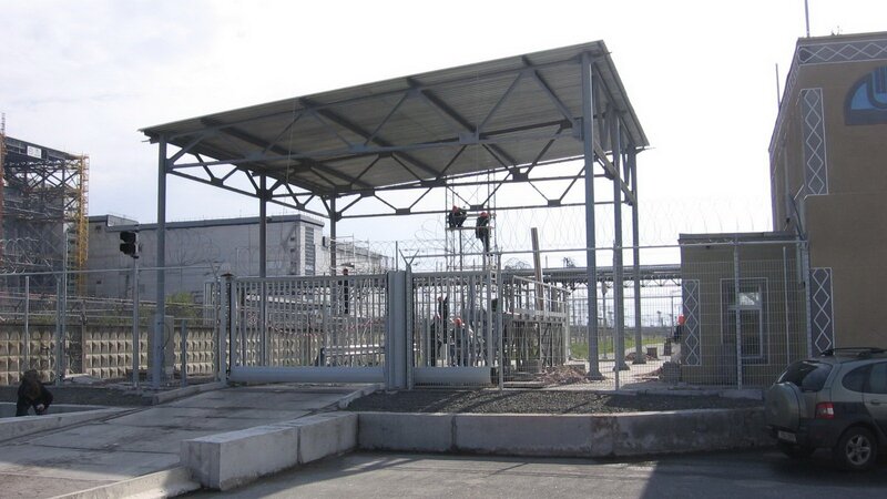Construction at secured facility