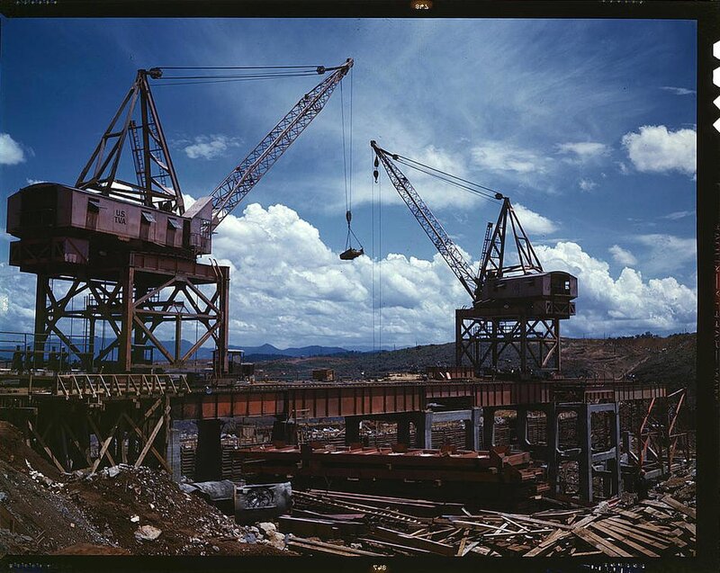 Construction Cranes at Site