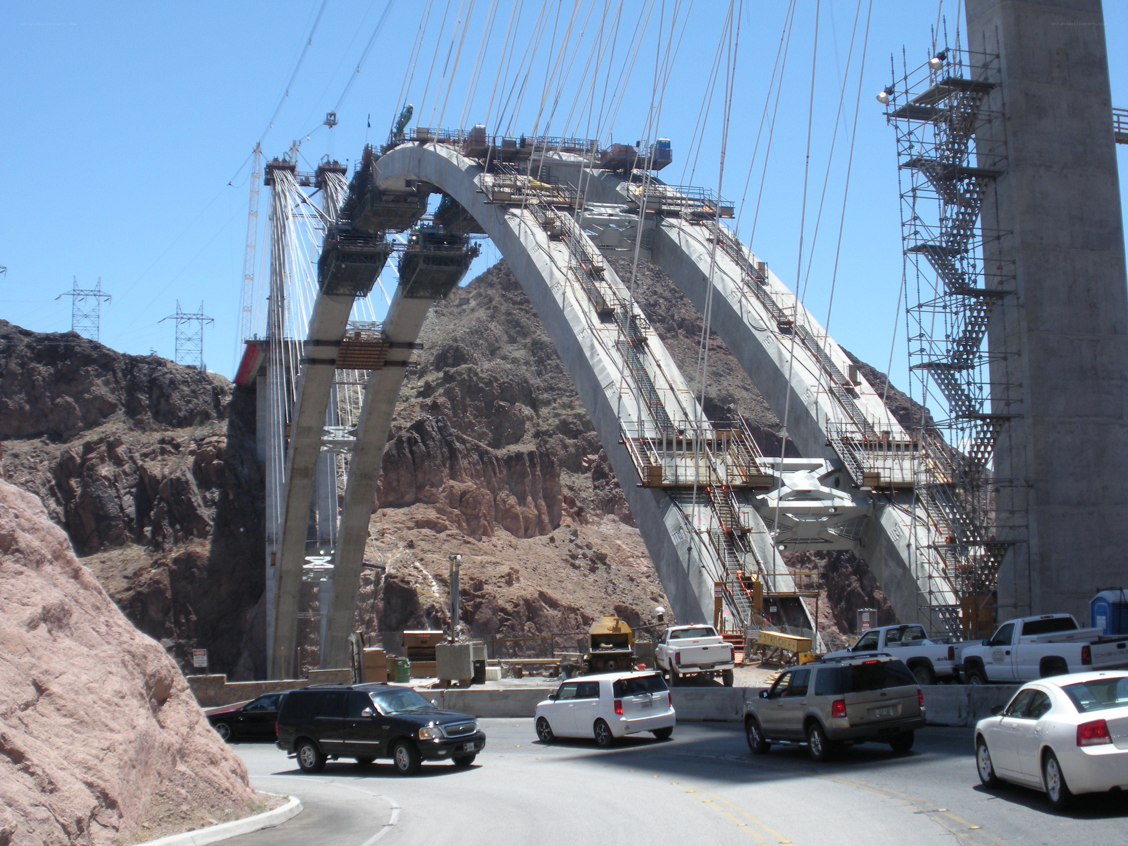 Construction of a cable-stayed bridge