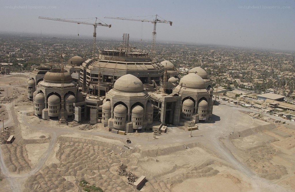 Construction of a large mosque