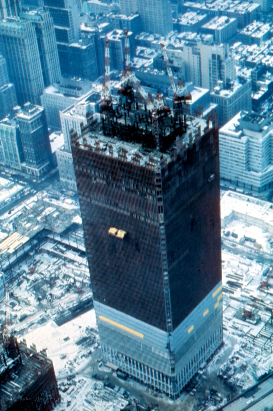 Construction of a skyscraper