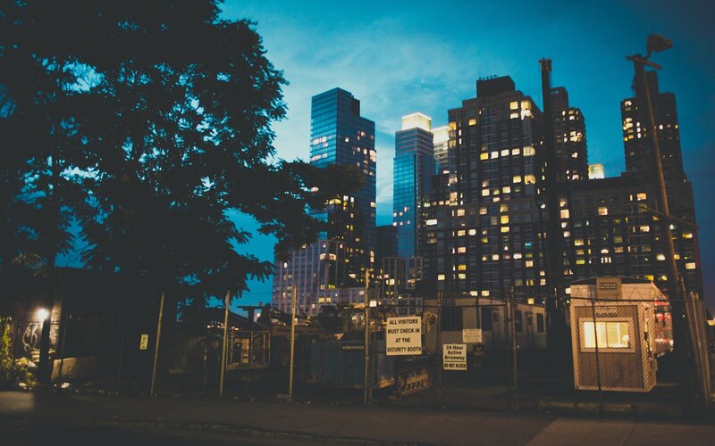 Construction Site at Night