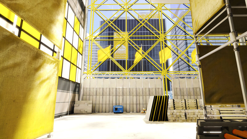 Construction Site Interior — Yellow