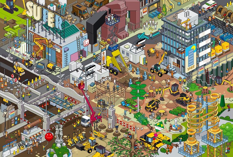 Construction Site Scene