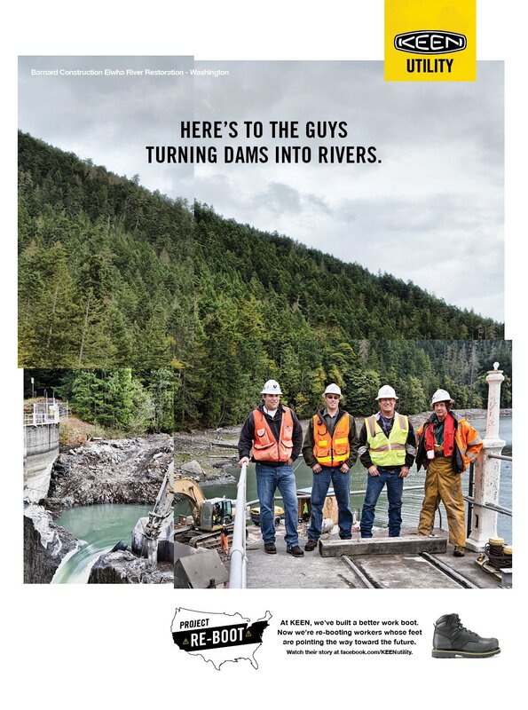 Construction Workers on Dam