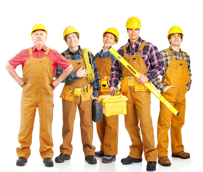 construction workers team