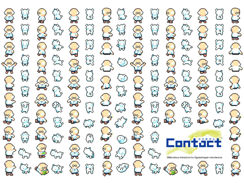 Contact character spritesheet
