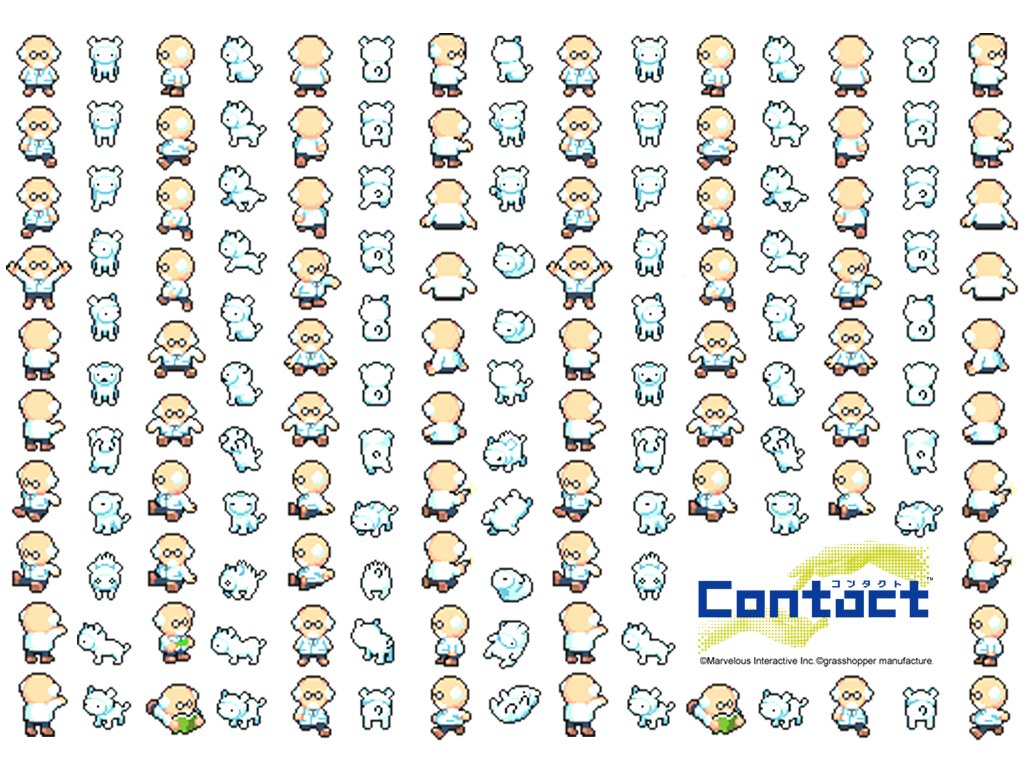 Contact character spritesheet