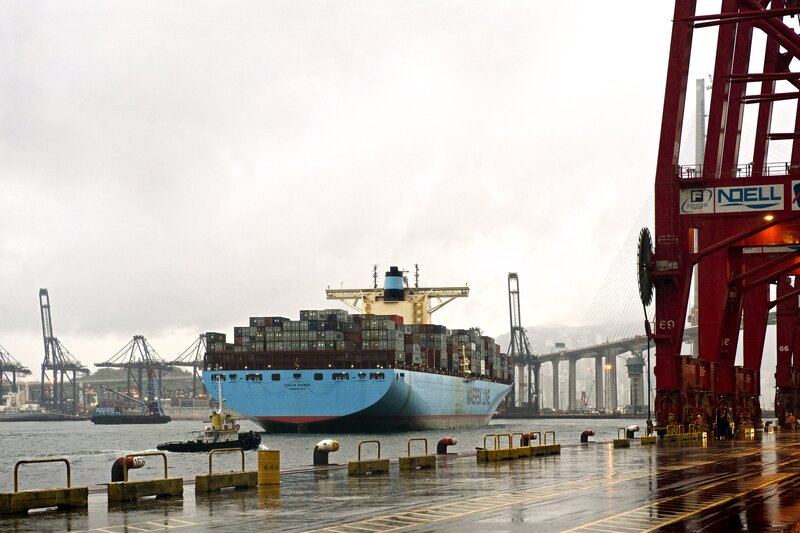 Container Ship in Port