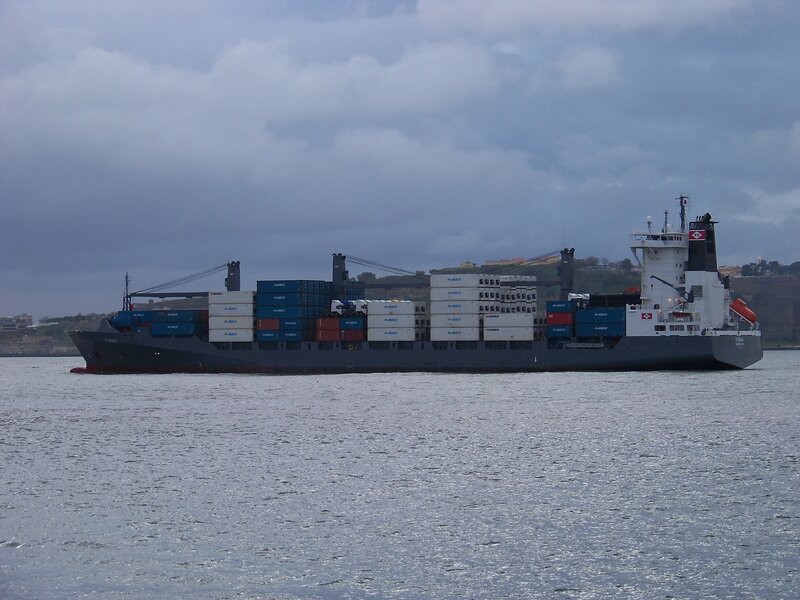 Container Ship in Water