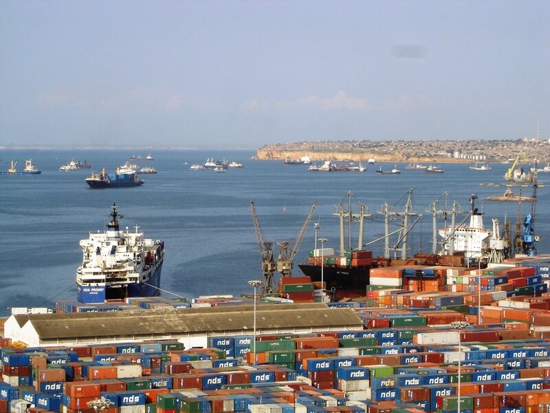 Container Ships in Port