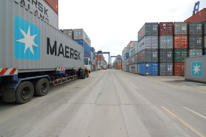 Container Truck in Port