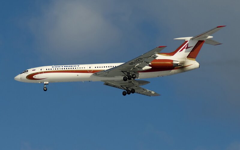 Continental Airlines aircraft in flight