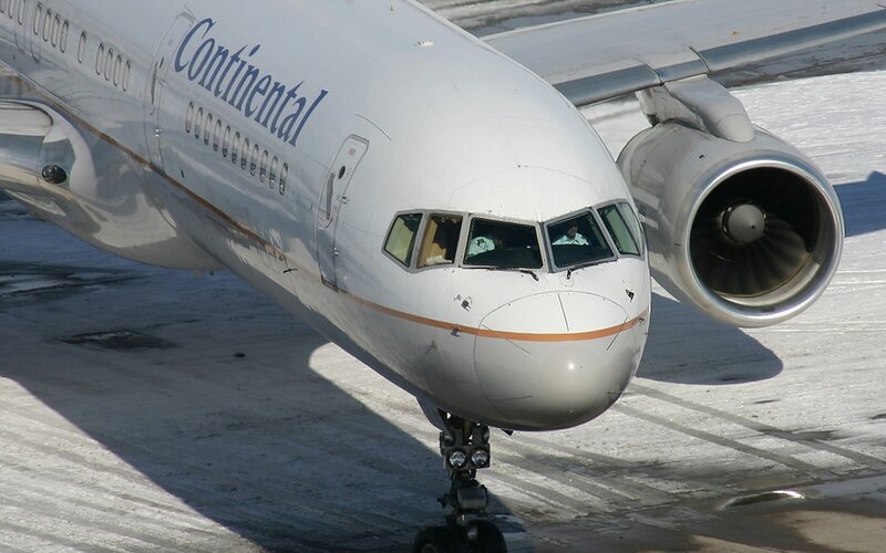 Continental Airplane on Tarmac