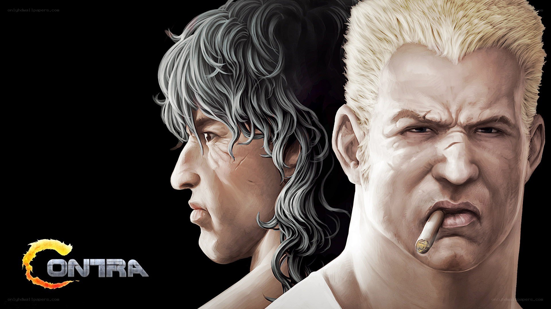 Contra game art