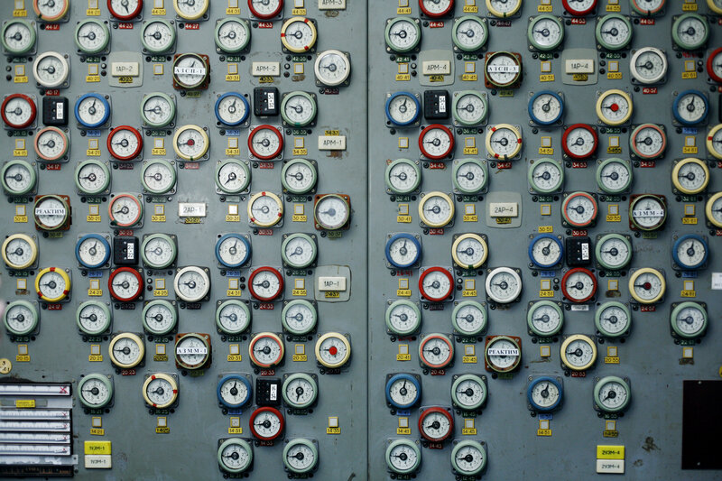 Control Panel Gauges — Gray