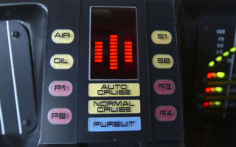 control panel with digital display