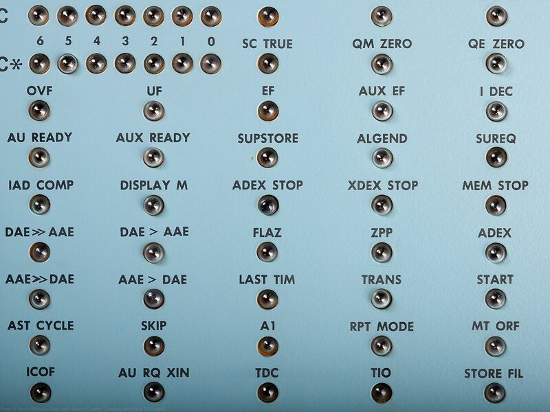 Control Panel with Indicator Lights — Blue