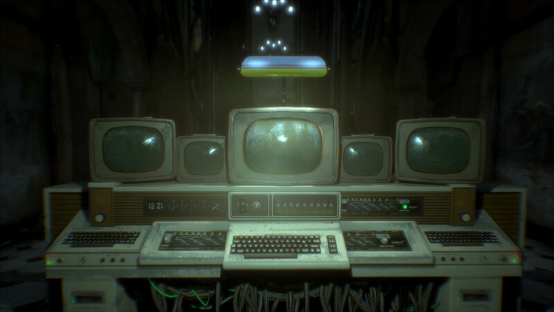 Control Room Console — Gray