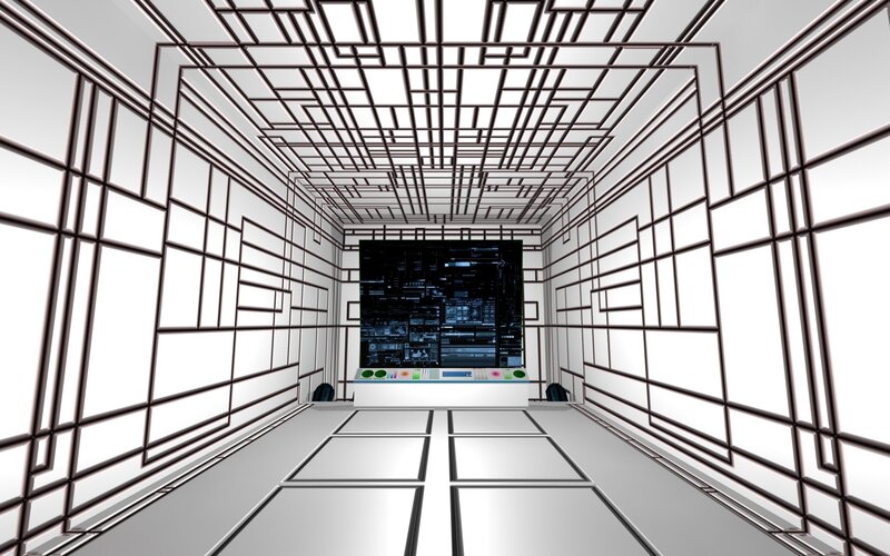 Control Room Console — White