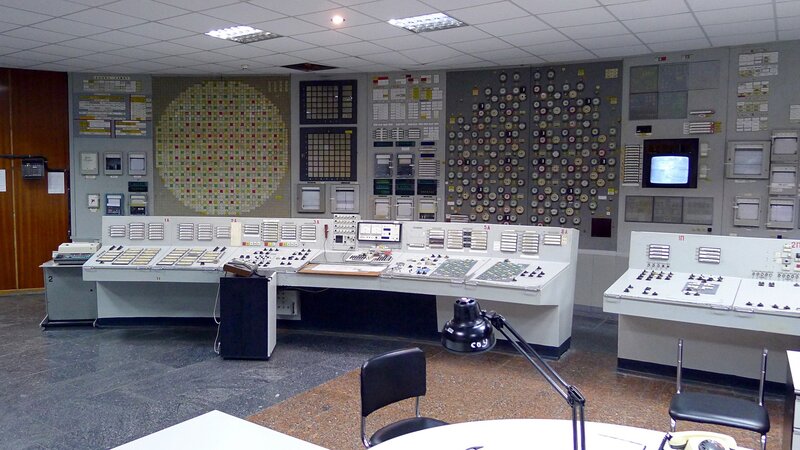 control room of a nuclear power plant