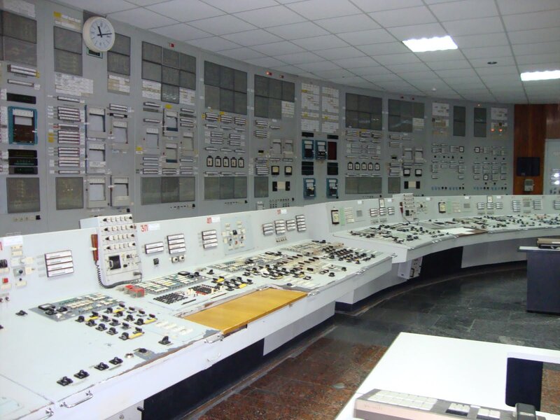 control room of a nuclear power plant