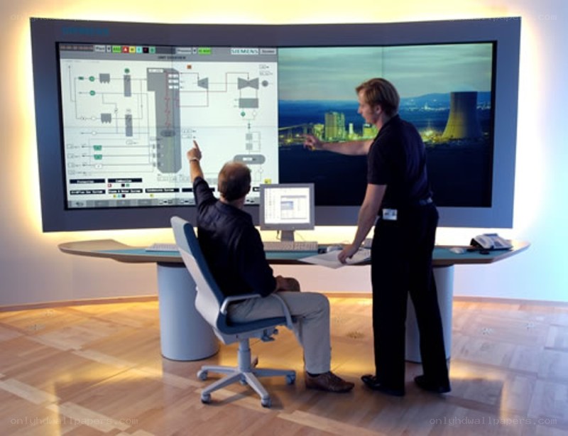 Control room operators at work