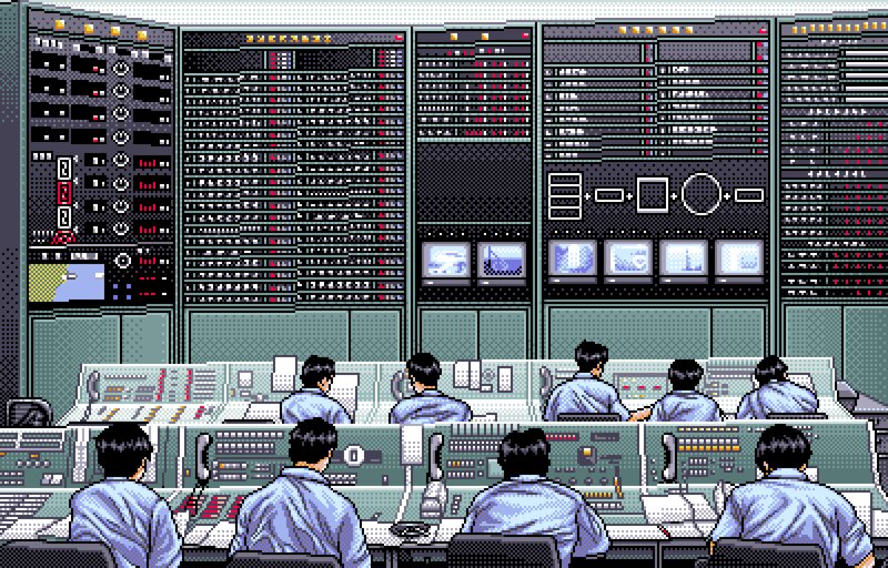 Control Room Operators — Green, Focused