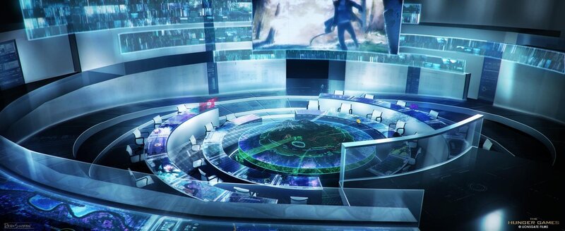 Control Room with Holographic Display