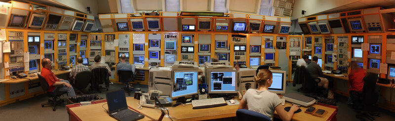 Control room with operators
