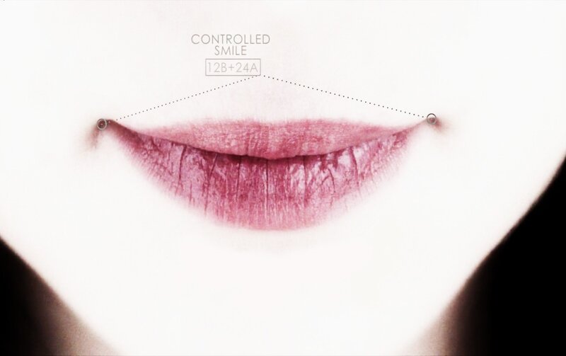 controlled smile close-up