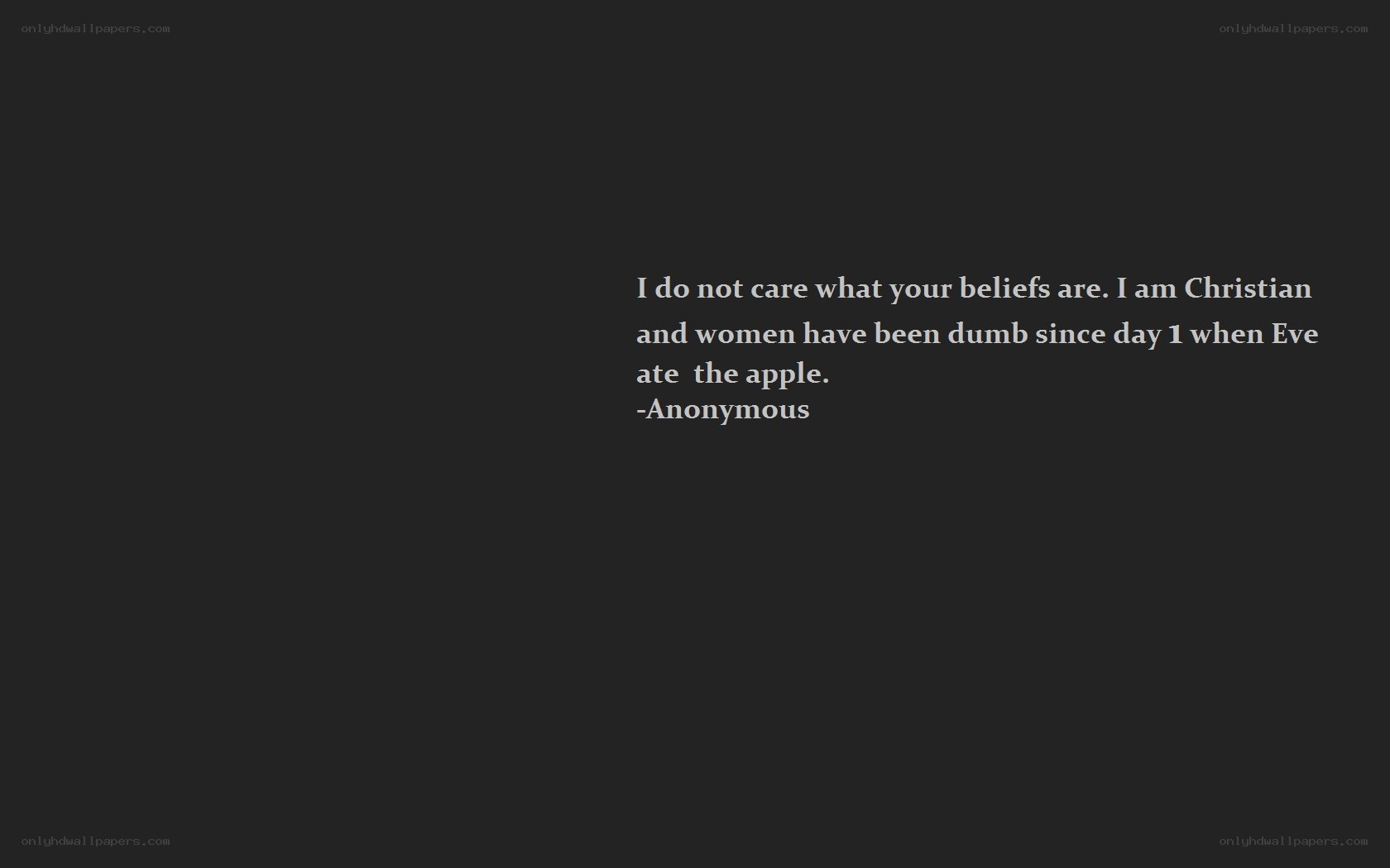 controversial quote on women