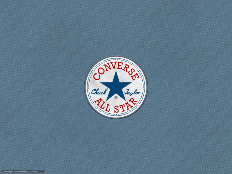 Converse All Star logo on denim